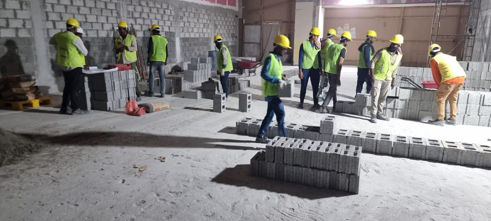 FlowVent site team at the Bahrain Mall gym project